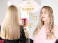 Jak wydobyć skręt? Blond włosy przed i po stylizacji na loki.
