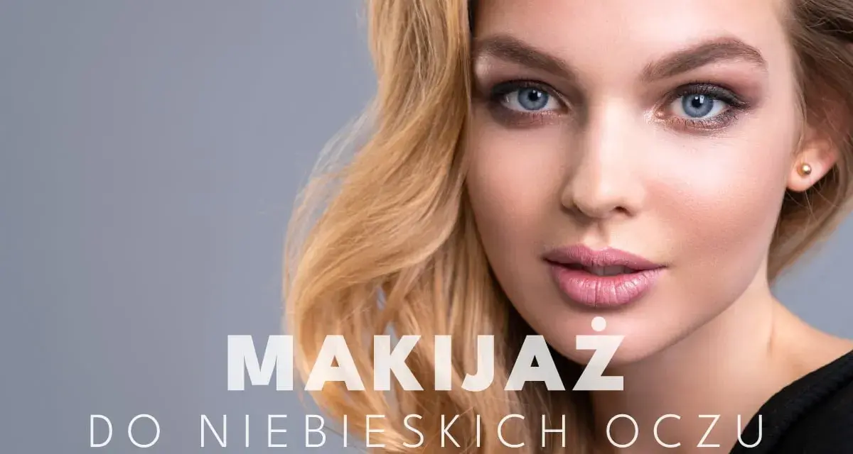 Olśniewający makijaż na wesele dla niebieskich oczu. Delikatne cienie podkreślają tęczówki, a róż na policzkach dodaje świeżości.