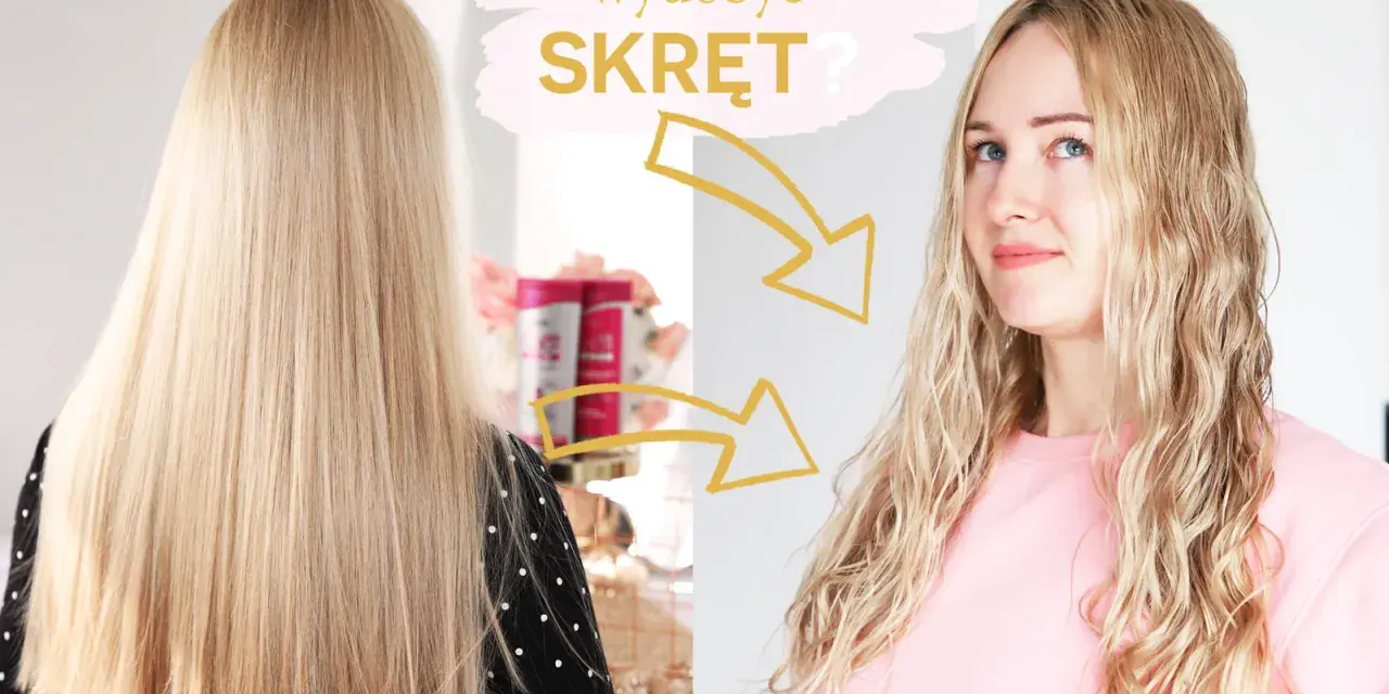 Jak wydobyć skręt? Blond włosy przed i po stylizacji na loki.